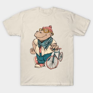 Hipster Hippo T-Shirt